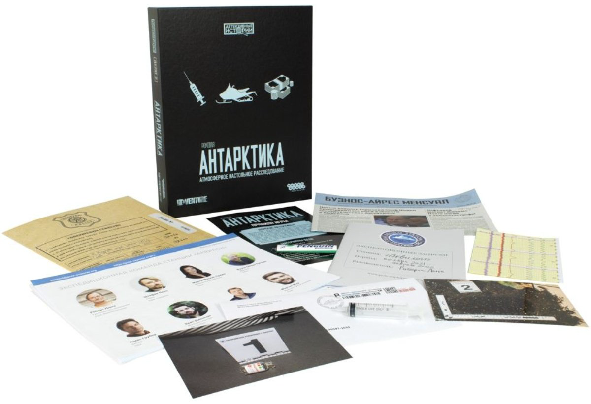 Настольная игра Hobby World Детективные истории: Роковая Антарктика купить,NaN