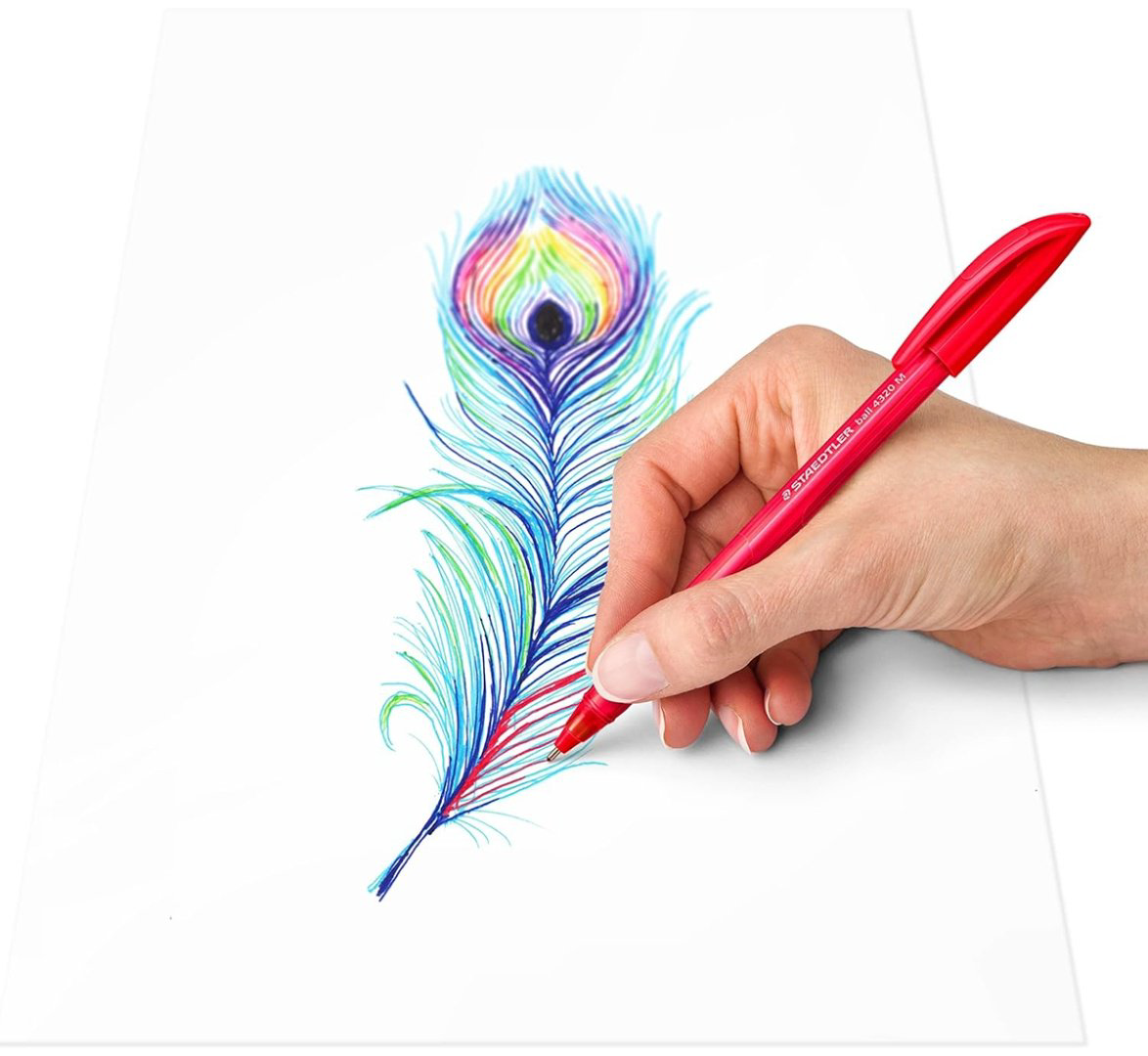 Ручка шариковая STAEDTLER 4320 MC10 10 шт, 1 мм, цвет чернил мультиколор купить,NaN