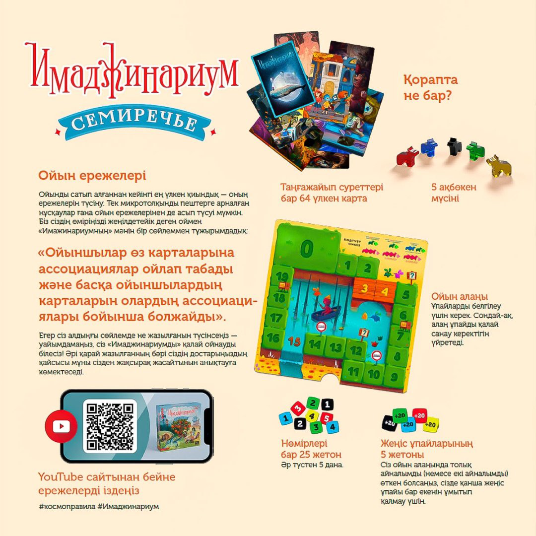 Настольная игра Cosmodrome Games Имаджинариум Семиречье купить,NaN