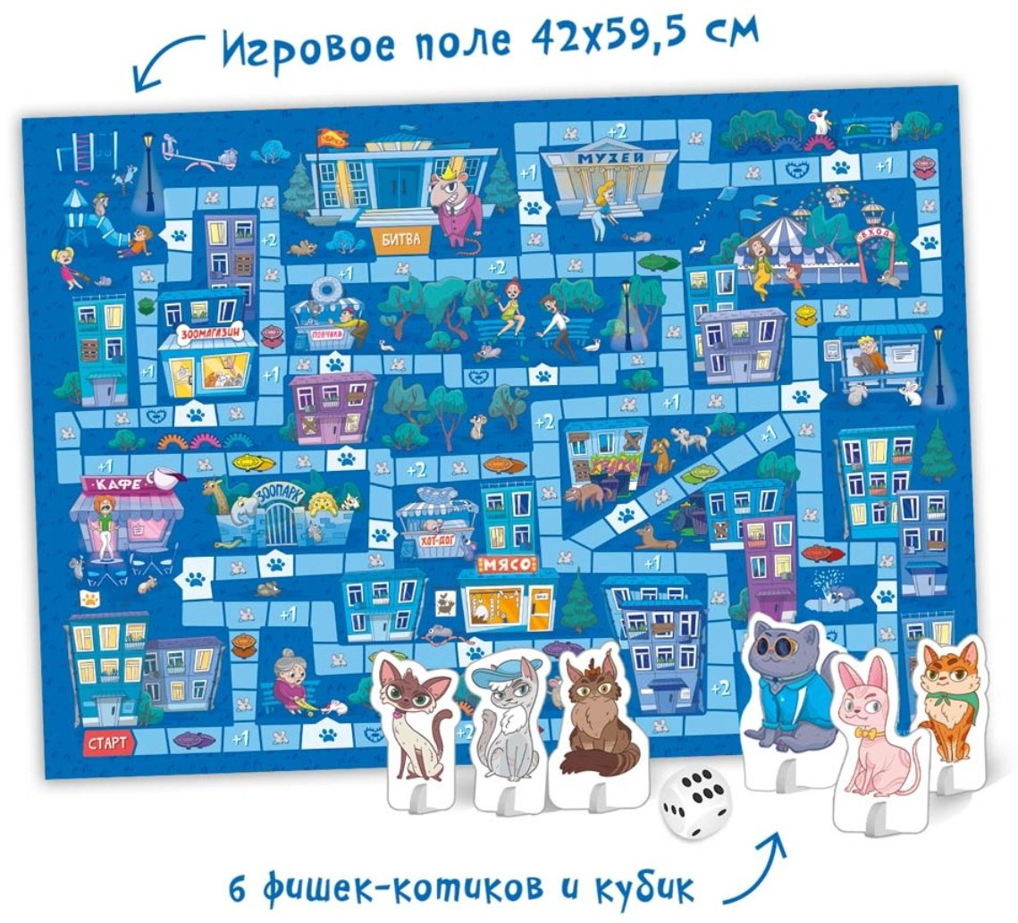 Настольная игра ГЕОДОМ Кошачий патруль купить,NaN