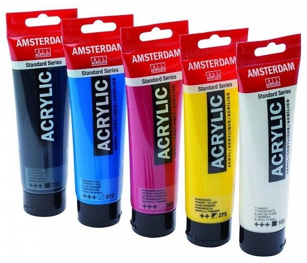Краски Amsterdam 1709 красный 1 шт купить,NaN
