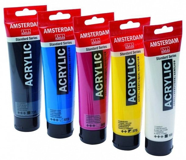 Краски Amsterdam 1709 красный 1 шт купить,NaN