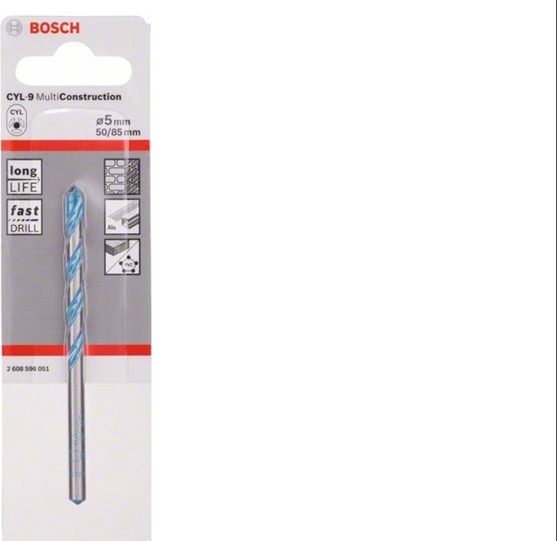 Сверло Bosch CYL-9 MultiConstr 2608596051 5x85 мм купить,3190