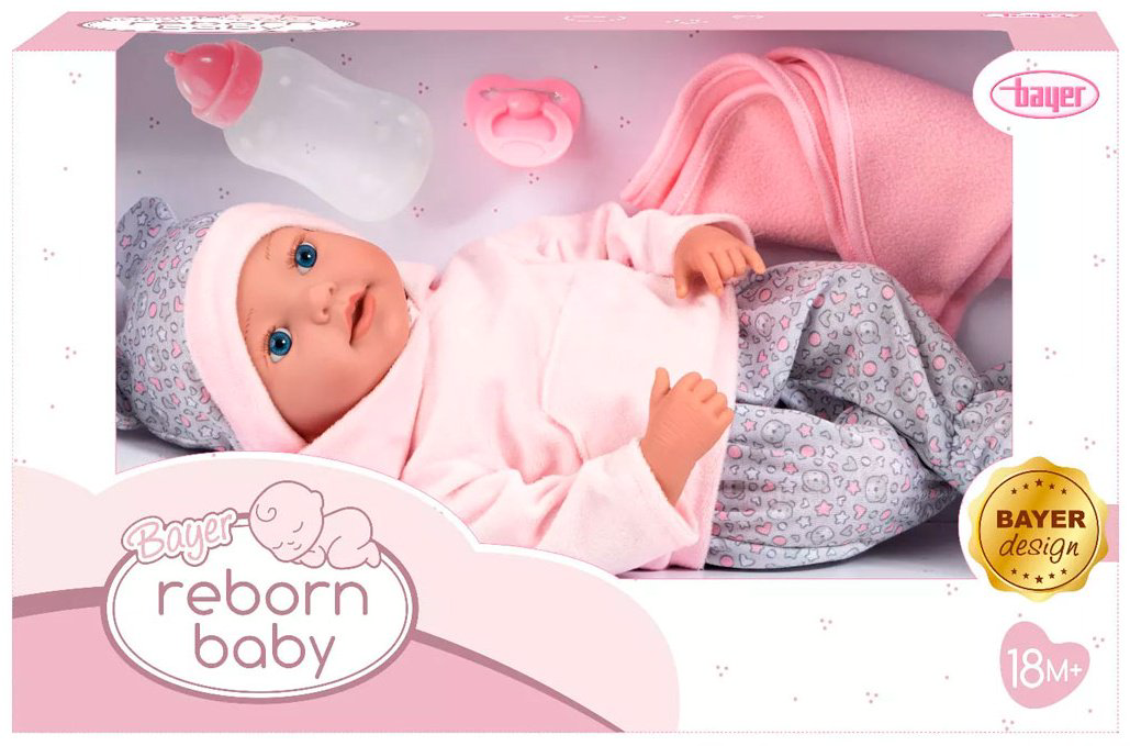 Пупс Bayer Dolls с мягким телом в плюшевой кофте 38 см купить,NaN