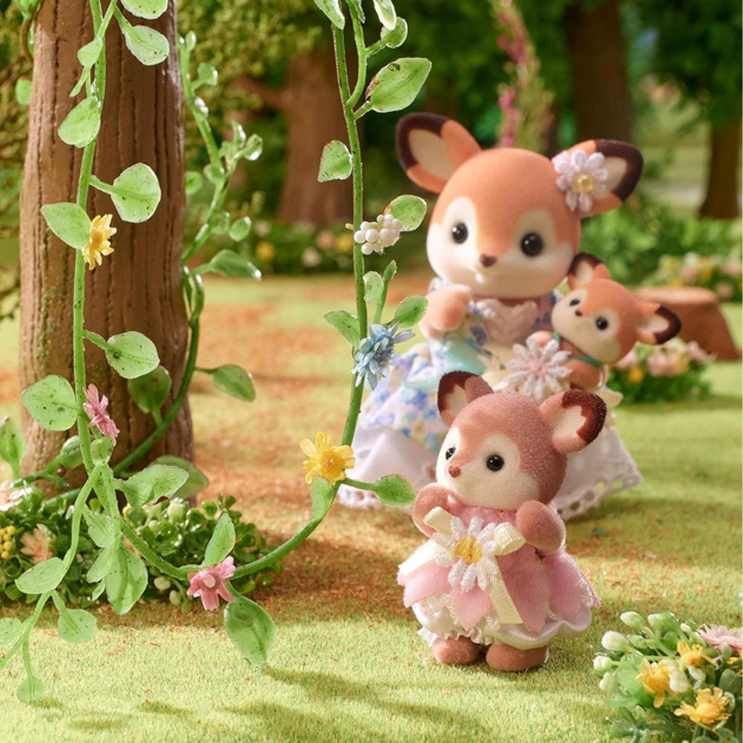 Набор Малыши оленята на цветочных качелях Sylvanian Families купить,NaN