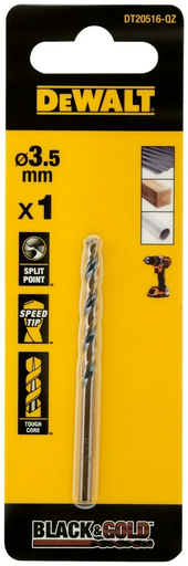 Сверло DeWALT по металлу DT20516-QZ 3.5 мм, 1 шт.