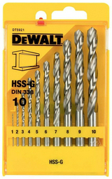 Сверло DeWALT по металлу DT5921-QZ 10 мм, 10 шт.