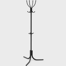 Вешалка напольная Nika Комфорт 4 ВК4 Matte Black 60х60х180см черный