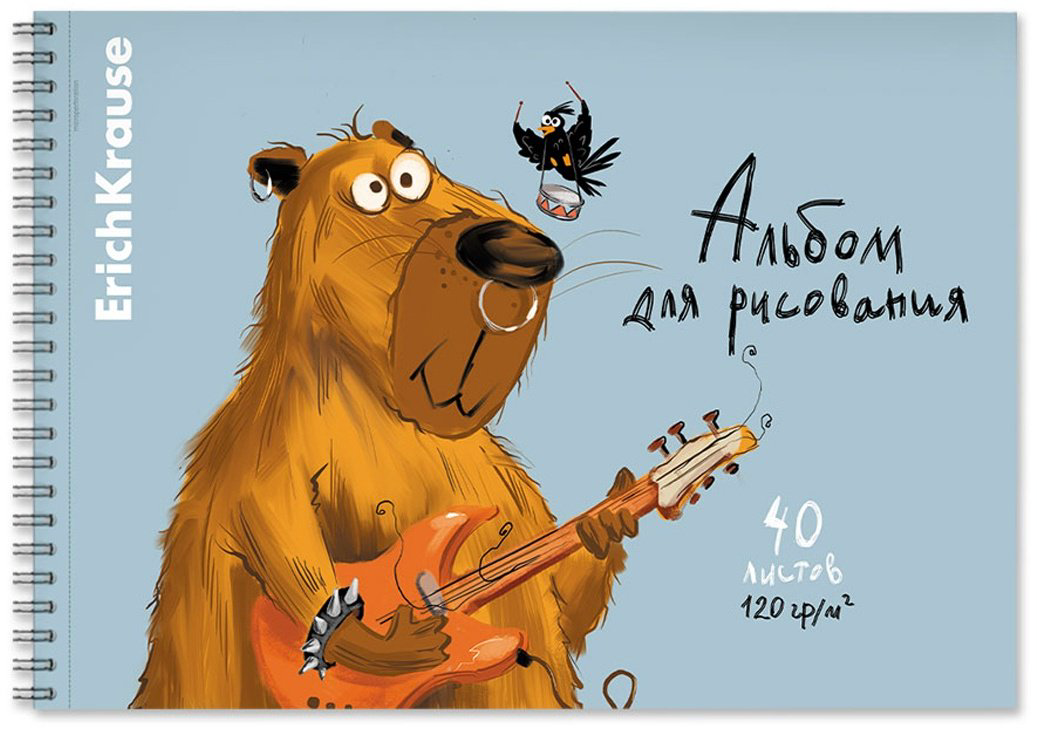Альбом Erich Krause Happy Capy 61522 A4 40 листов купить,NaN