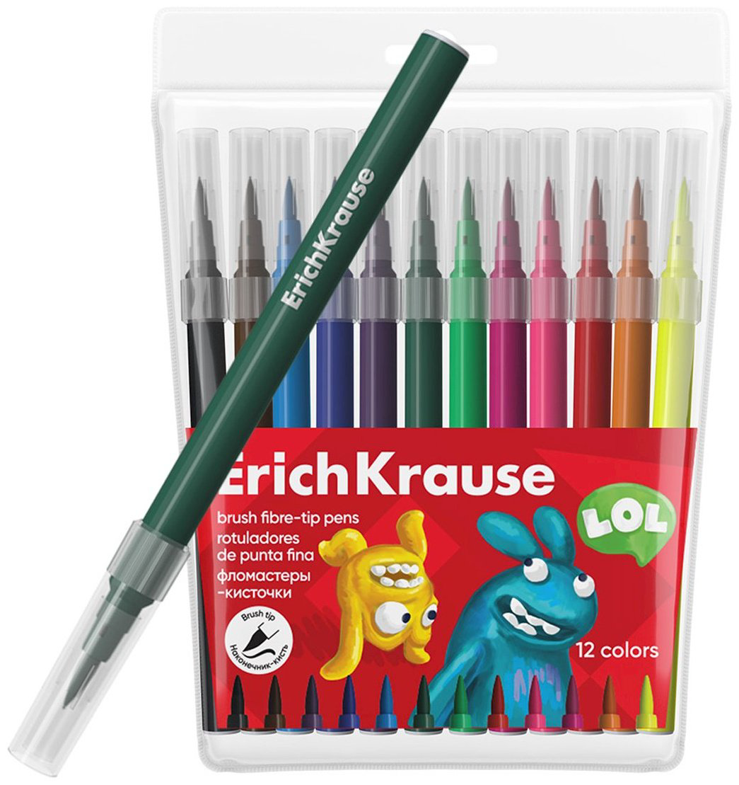 Фломастер Erich Krause 61834 12 шт купить,NaN