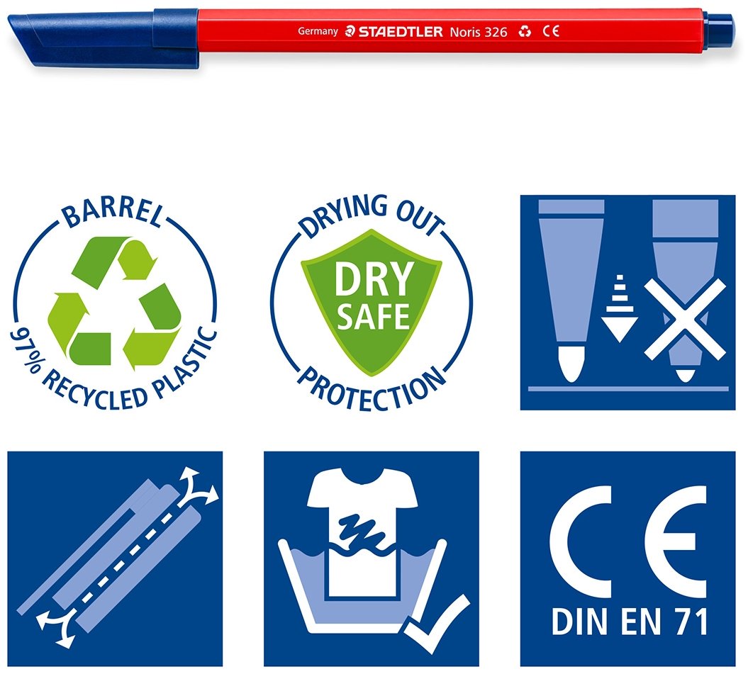Фломастер STAEDTLER 326 C10 E1 10 шт - ForteMarket Фломастер STAEDTLER 326 C10 E1 10 шт купить,0