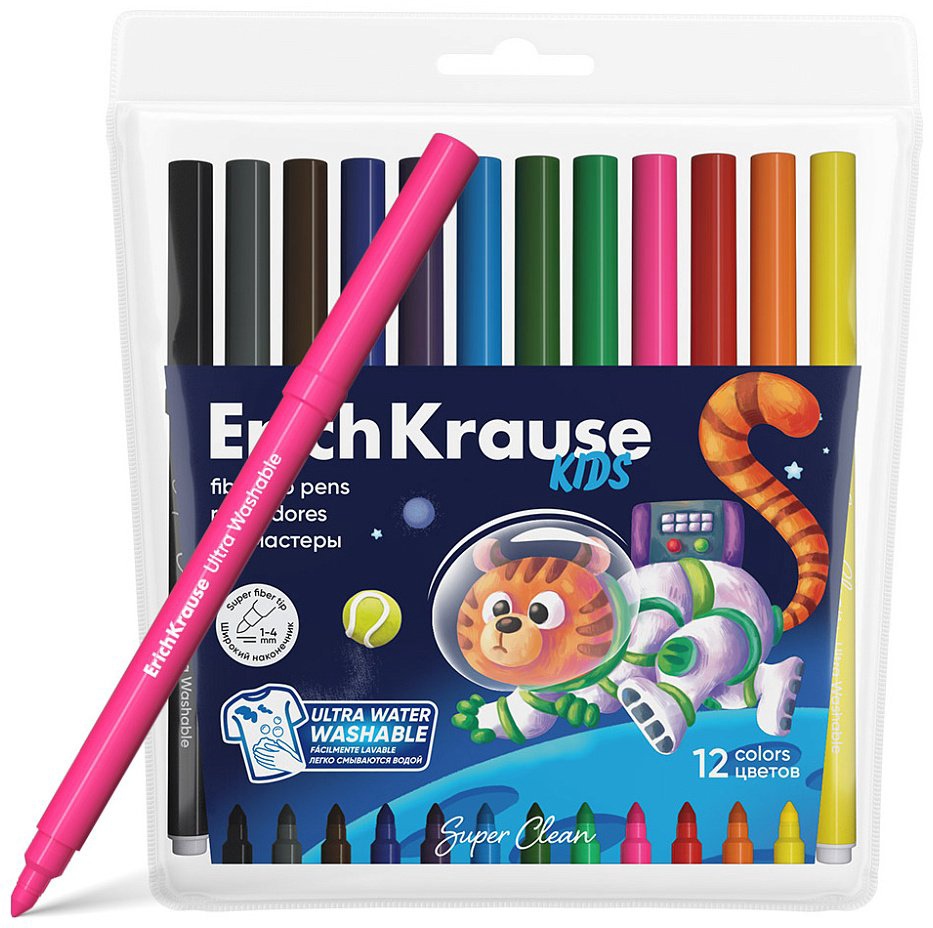 Фломастер Erich Krause 61825 12 шт купить,NaN