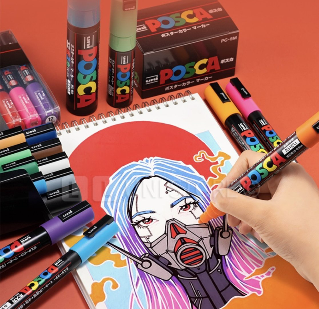 Художественный маркер POSCA PC-3M 16 шт купить,NaN