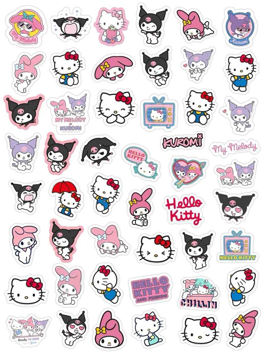 Наклейки Лист Hello Kitty АКС-2560 50 купить,NaN