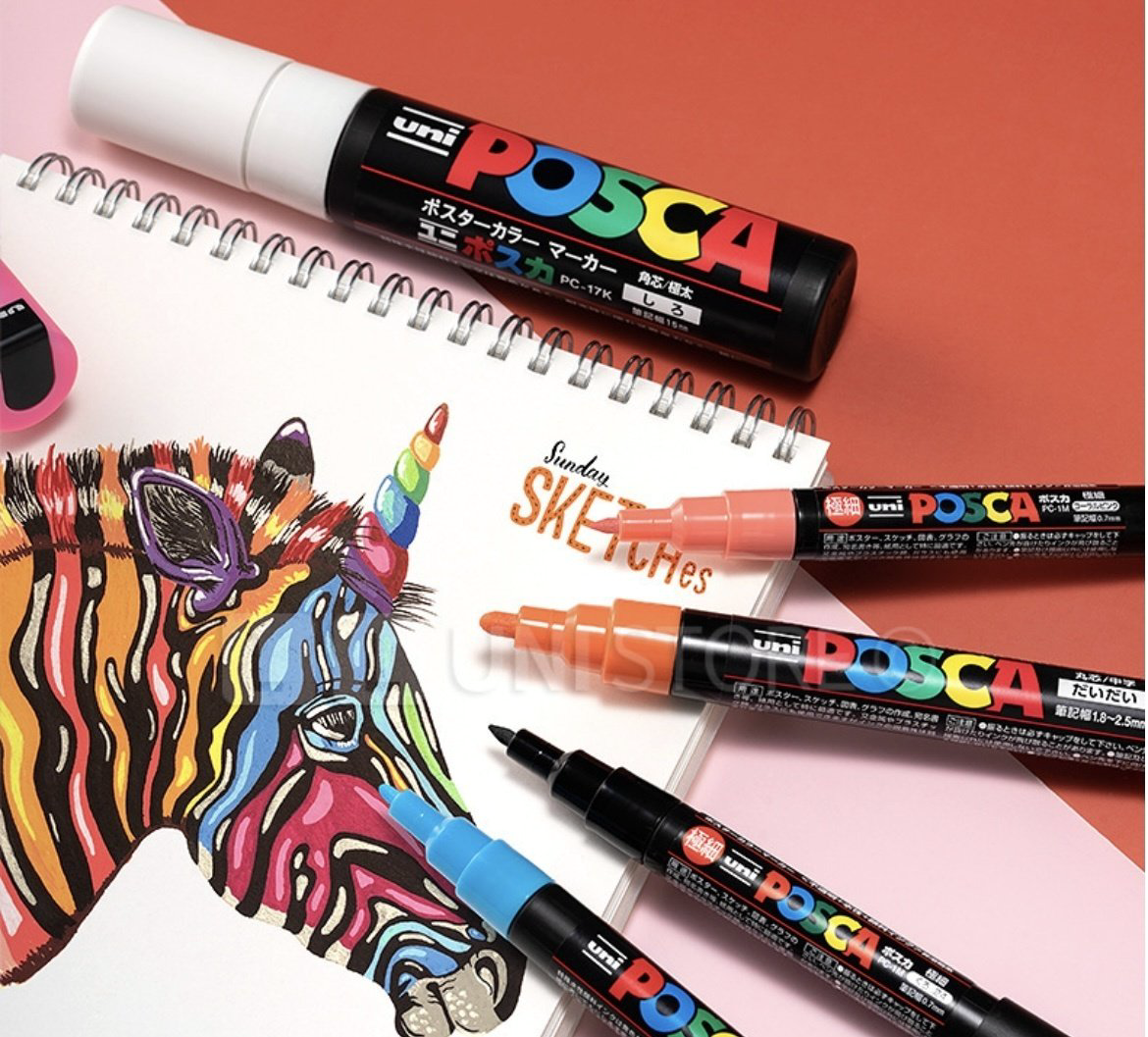 Художественный маркер POSCA PC-3M 16 шт купить,NaN