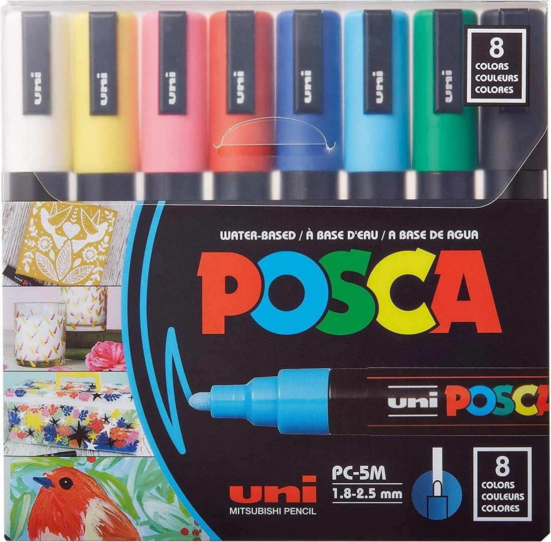 Фломастер POSCA PC-5M 8 шт купить,NaN