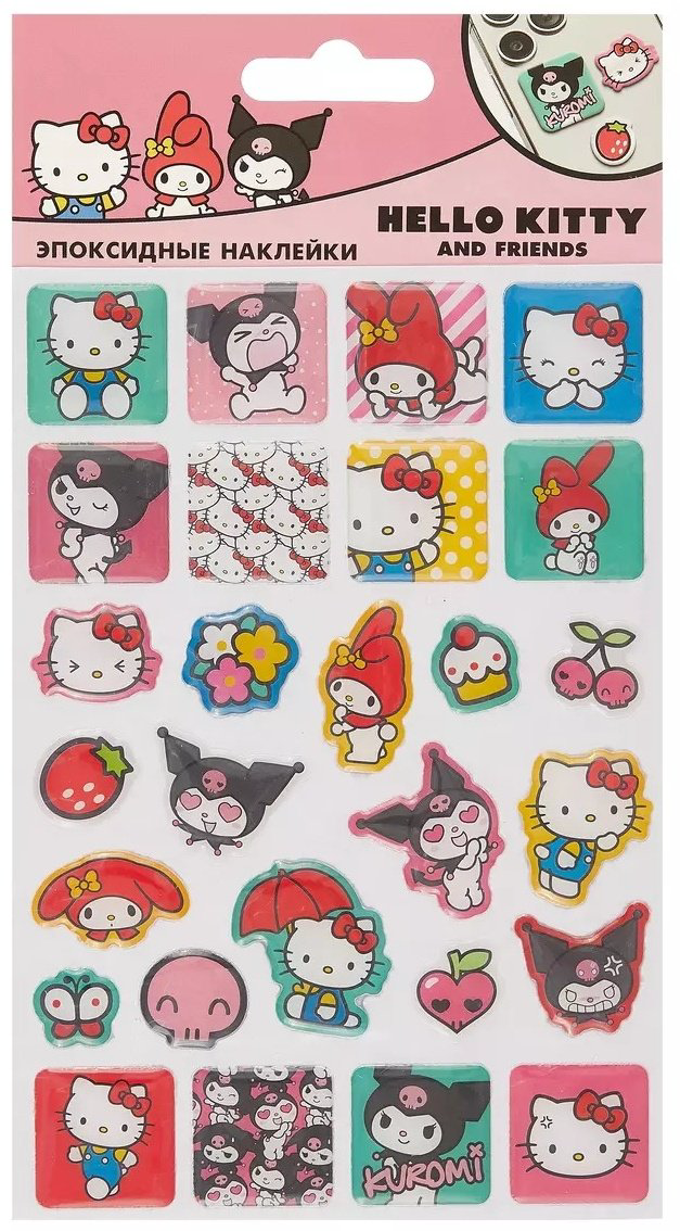 Наклейки Лист Hello Kitty and friends 27 купить,NaN