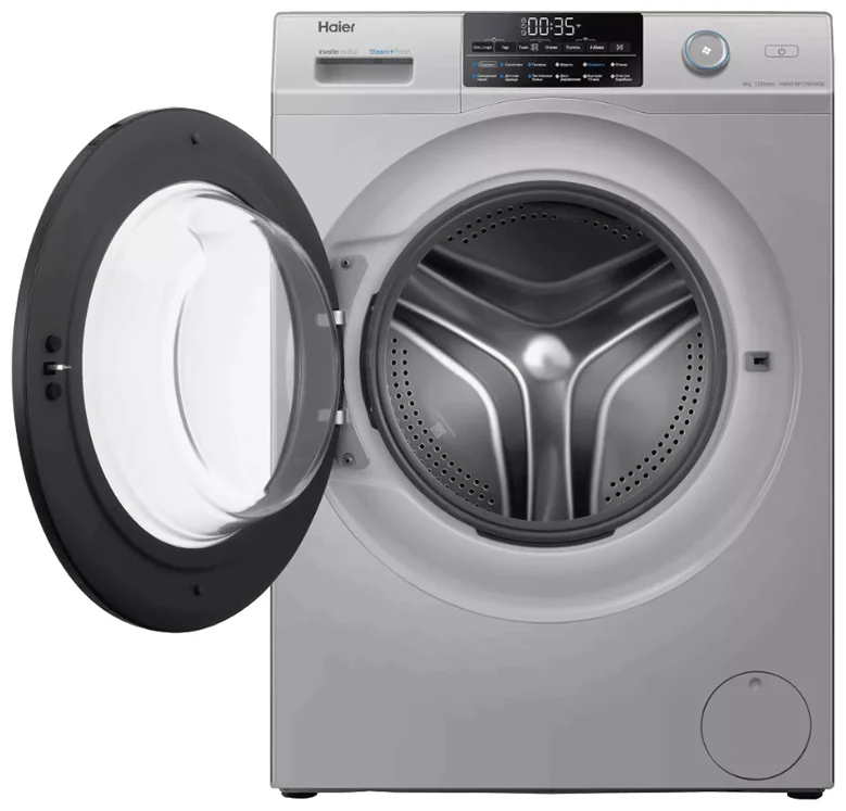 Стиральная машина Haier HW60-BP12959ASE серебристая - ForteMarket Стиральная машина Haier HW60-BP12959ASE серебристая купить,0