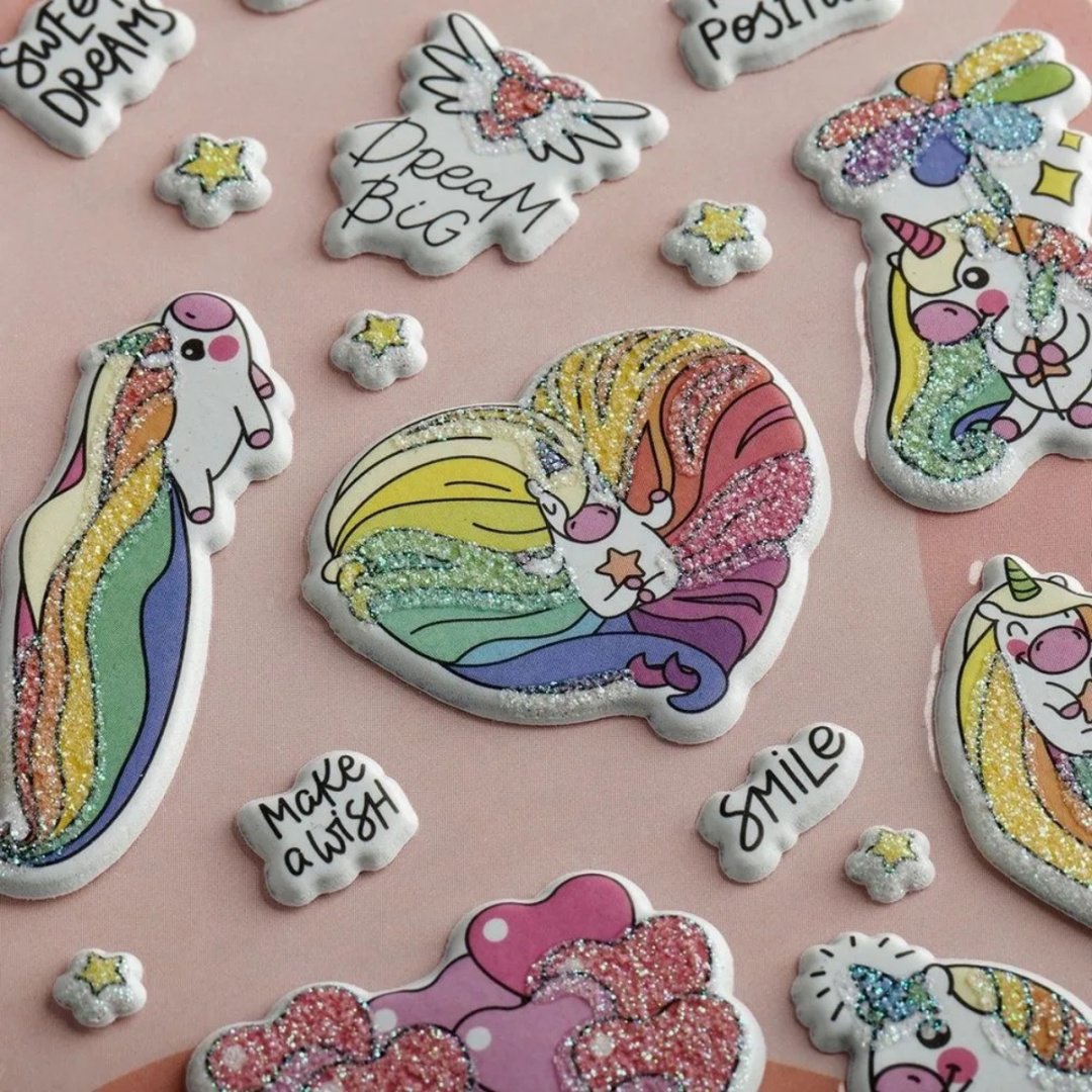 Наклейки Лист MESHU Rainbow unicorn 15 купить,0