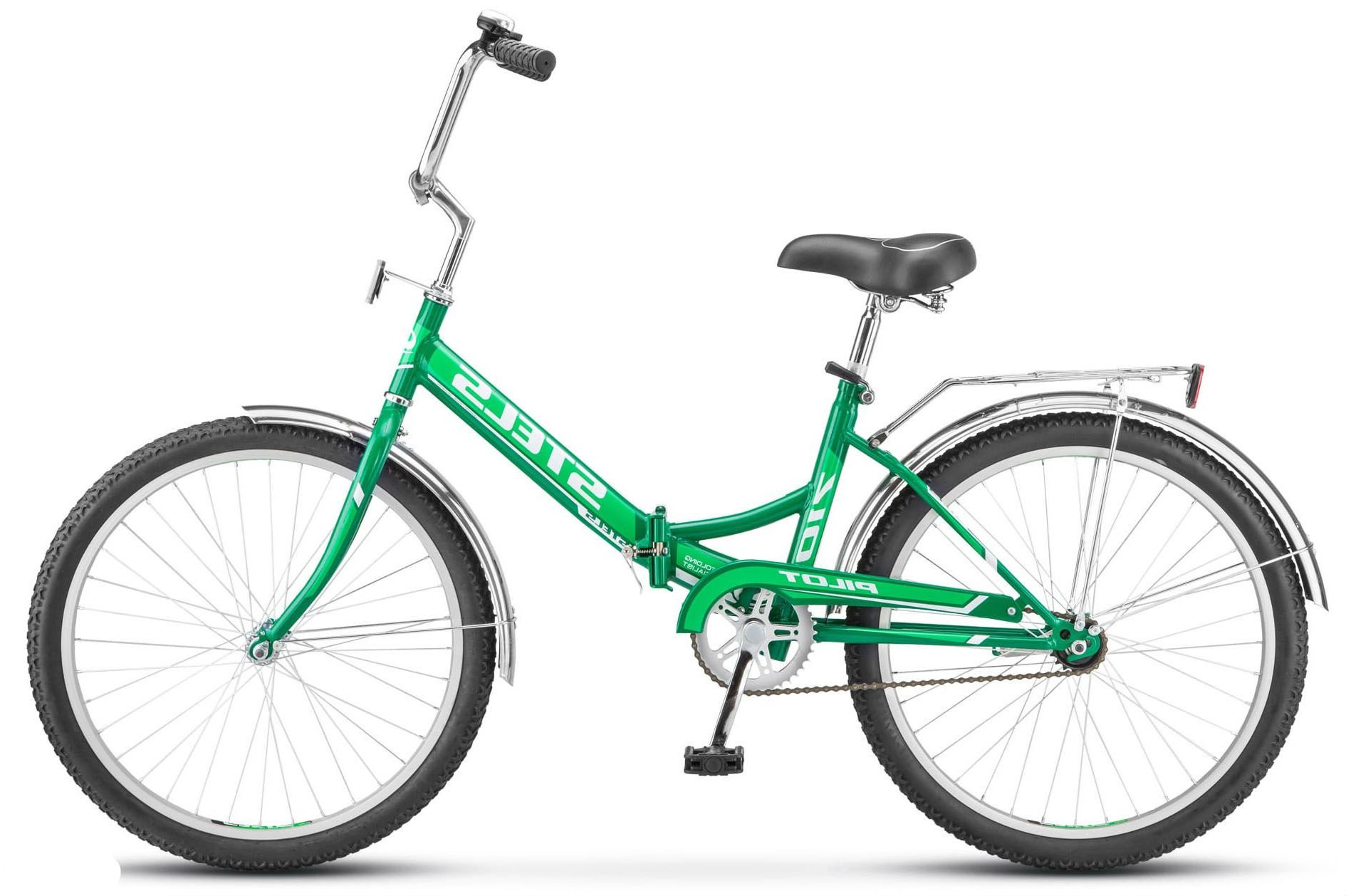 Велосипед складной Stels Pilot 710 зеленый