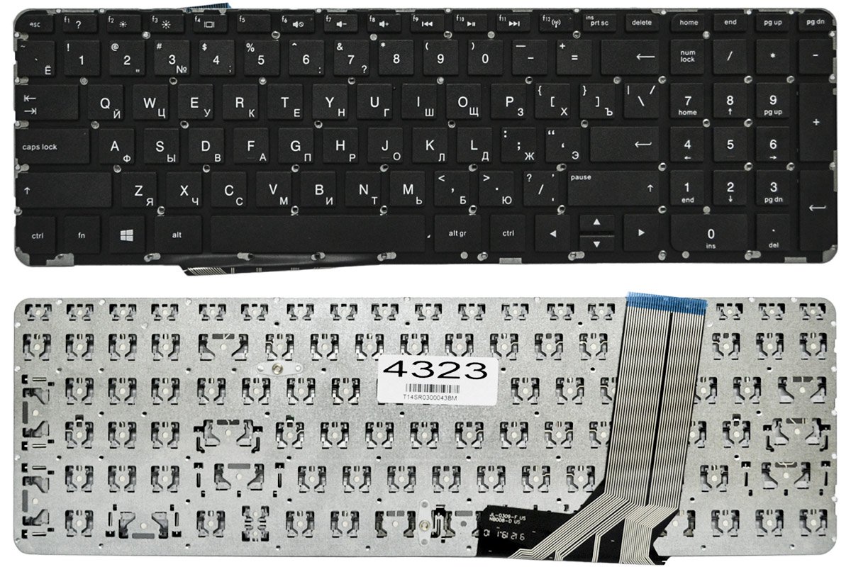 Клавиатура для ноутбука HP Envy 15J series черная
