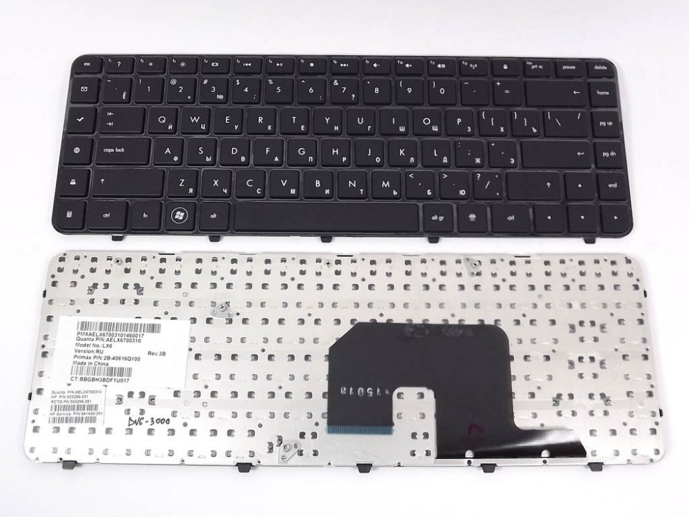 Клавиатура для ноутбука HP Pavilion DV6-3000 RU черная купить,0