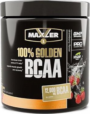 BCAA Maxler 100% Golden BCAA клубника 210 гр