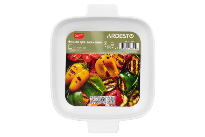 Форма для запекания Ardesto Gemini 23х18.5 см белая купить,NaN