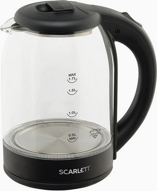 Электрочайник Scarlett SC-EK27G90 1.7 л черный купить,NaN