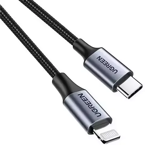 Кабель Ugreen US304 Lightning to Type-C Male Cable 1m 60759 Black 