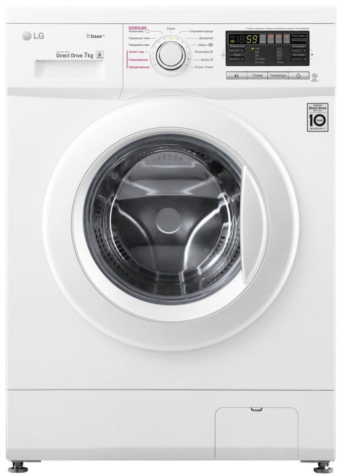 Стиральная машина LG F1296HDS0 белая купить,NaN