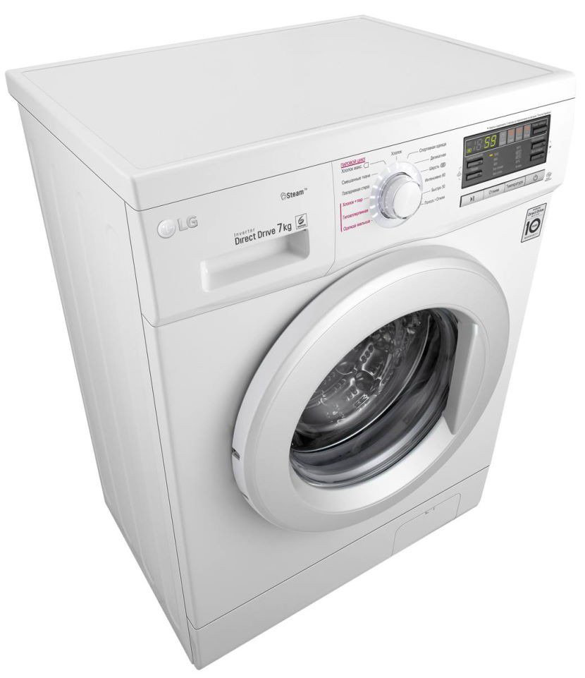 Стиральная машина LG F1296HDS0 белая купить,NaN