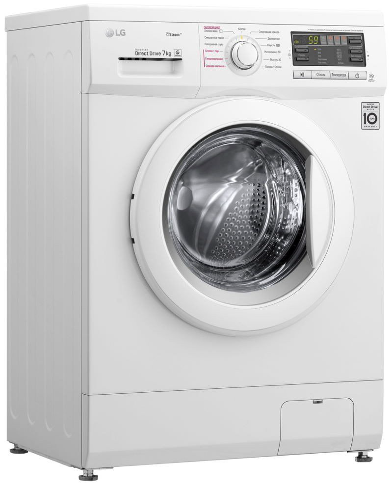Стиральная машина LG F1296HDS0 белая купить,NaN