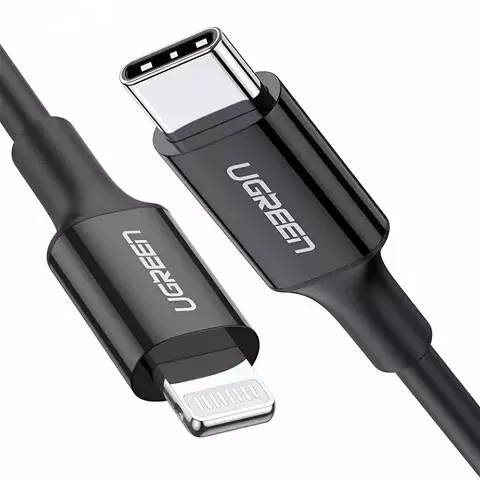 Кабель Ugreen US171 Lightning To Type-C 2.0 Male Cable 1m 60751 Black 