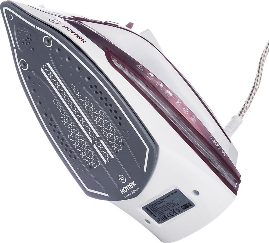 Утюг Hottek 955-006 бордовый купить,NaN