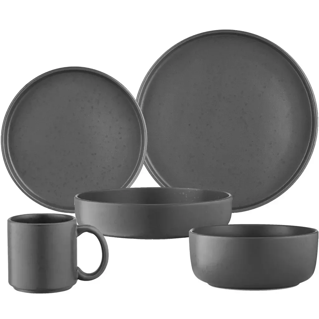 Столовый сервиз ARDESTO Trento серый 28 в 1 Gray