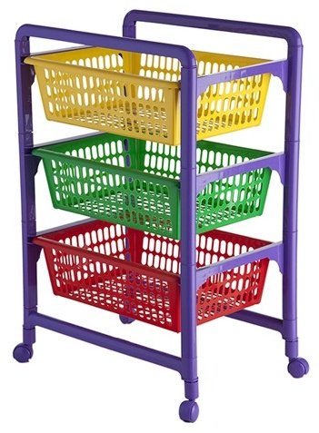 Этажерка Полимербыт 4346000, пластик, 45x31x66, мультиколор