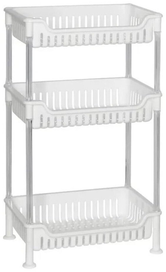 Этажерка Grampus GR-8351 , пластик, 19.5x31.5x65, белый