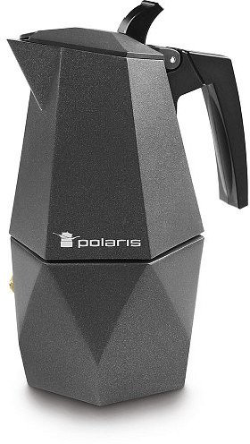 Кофеварка Polaris Kontur-4C черная купить,NaN