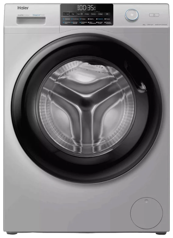 Стиральная машина Haier HW60-BP12959ASE серебристая
