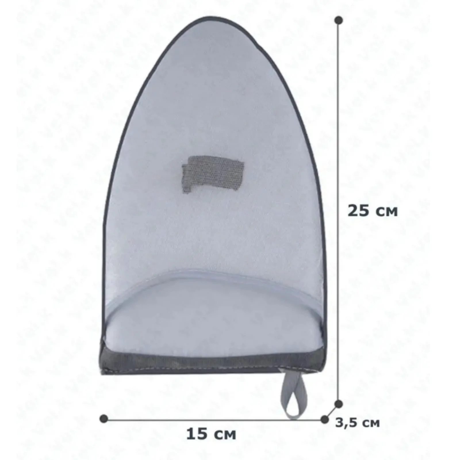 Варежка для отпаривания Cajin 25x15см серая