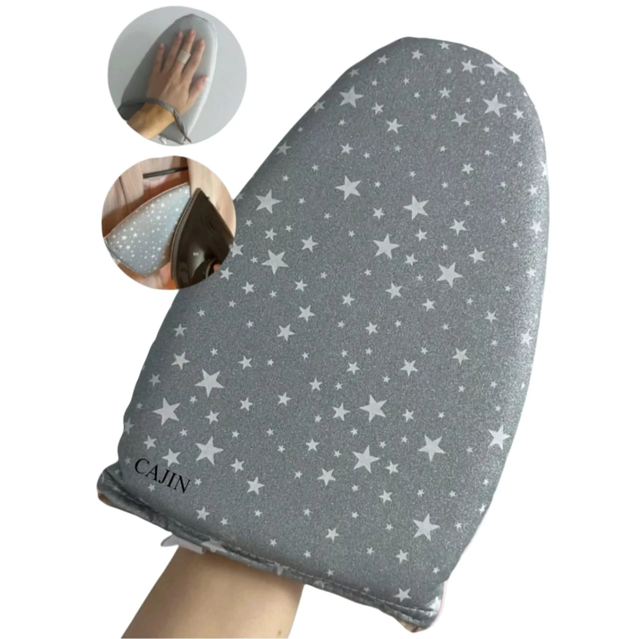 Варежка для отпаривания Cajin 25x15см серая