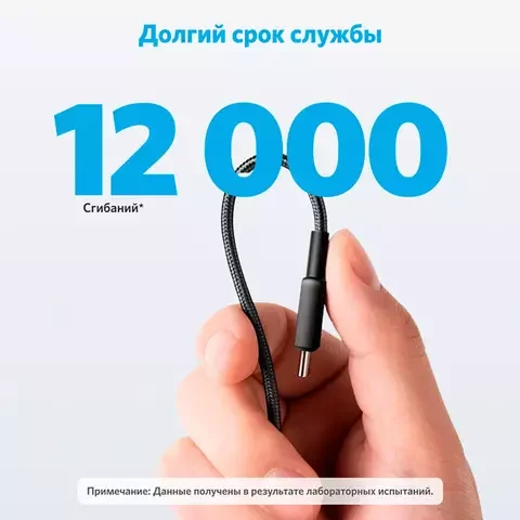 Дата-кабель Anker PowerLine 322 USB C to USB C 3m A81F7G11 Black - ForteMarket Дата-кабель Anker PowerLine 322 USB C to USB C 3m A81F7G11 Black купить,0