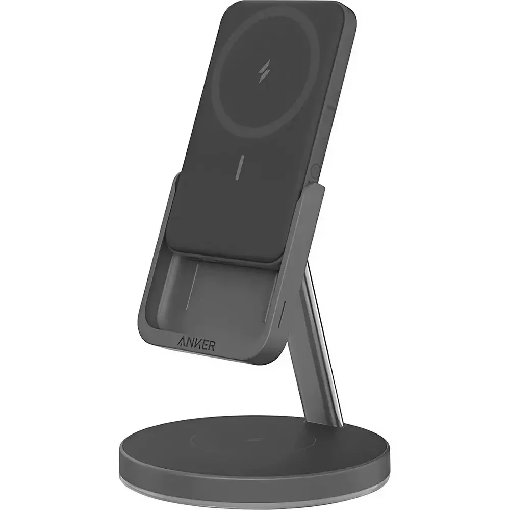Power Bank Anker Mag-Go Stand 2in1 Wireless Black