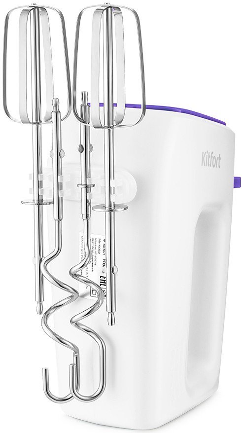 Миксер Kitfort KT-3067-1 бело-фиолетовый купить,NaN