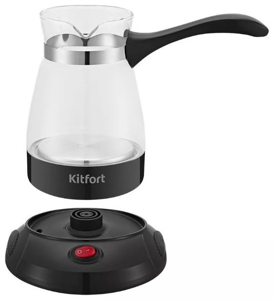 Турка Kitfort KT-7132-1 500 мл, пластик, стекло купить,9590