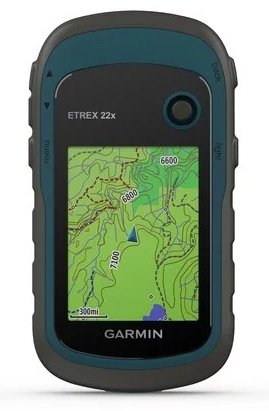 GPS навигатор Garmin портативный eTrex 22X черный, синий