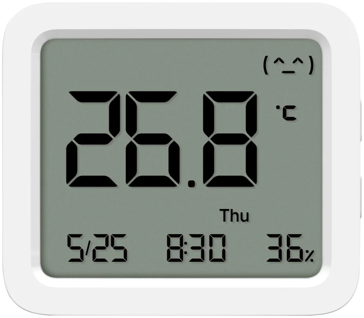 Датчик температуры и влажности Xiaomi Smart Temperature and Humidity Monitor 3 белый купить,6490