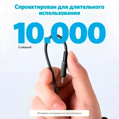Дата-кабель Anker PowerLine 322 USB C to USB C 1.8m A81F6G11 Black купить,0