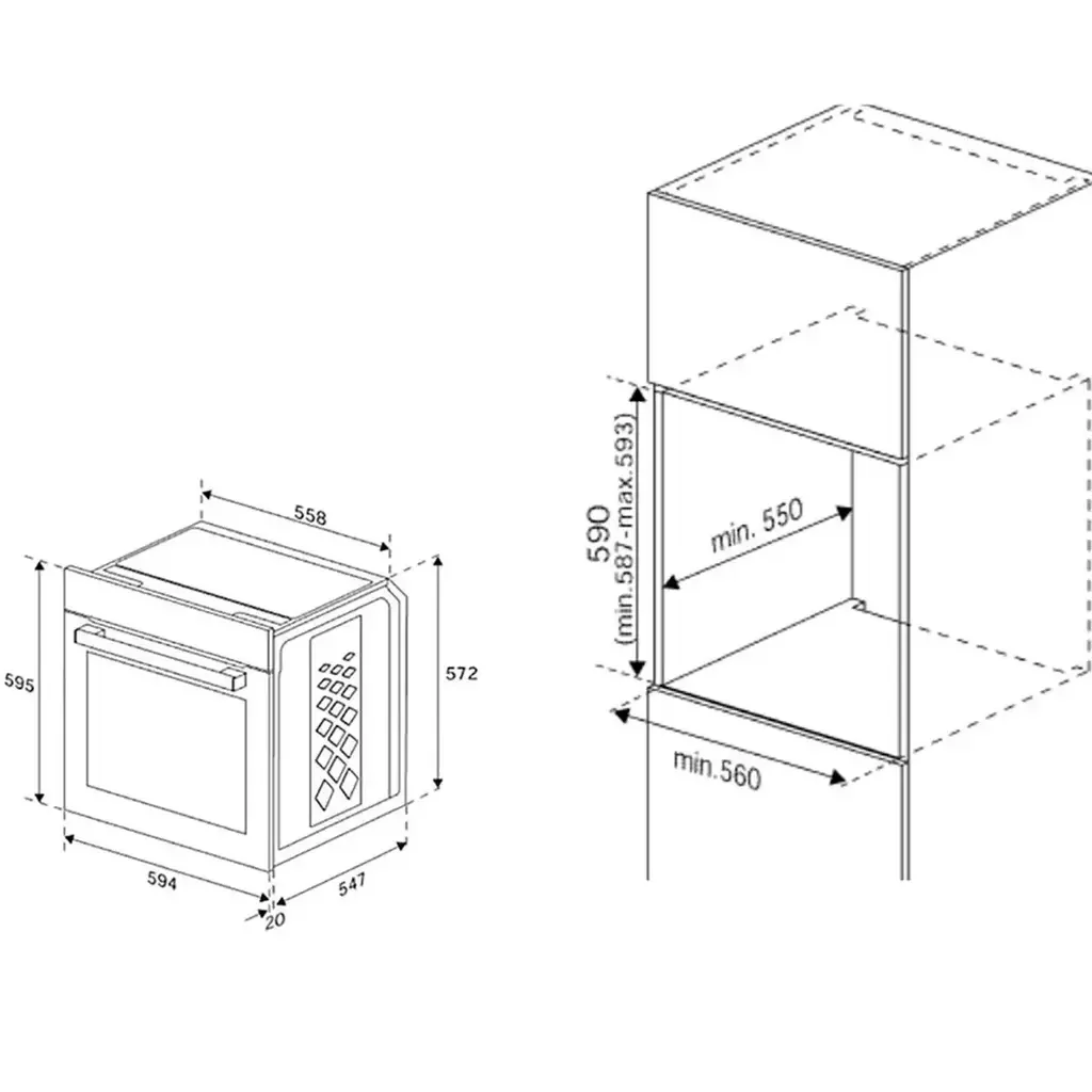 Духовой шкаф Grundig GEBM19400BMPHI Black - ForteMarket Духовой шкаф Grundig GEBM19400BMPHI Black купить,0